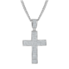 Classic luxury cross necklace S925 silver pendant Moissanite cherry stone D-grade 2